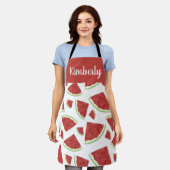 Personalized Watermelon Pattern Gift – Custom Name Schort (Gedragen)