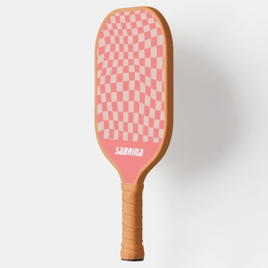 Personalized Wavy Checker | Cora Pickleball Paddle (Links)
