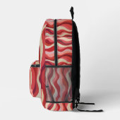 Personalized Wavy Stripe Backpack Bedrukte Rugzak (Rechts)