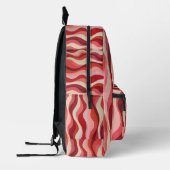 Personalized Wavy Stripe Backpack Bedrukte Rugzak (Links)