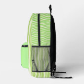 Personalized Wavy Stripe Backpack Bedrukte Rugzak (Rechts)