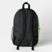 Personalized Wavy Stripe Backpack Bedrukte Rugzak (Achterkant)