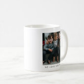 Personalized We Love You MIMI Grandma Photo Simple Koffiemok (Voorkant rechts)