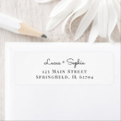 personalized wedding address label (Insitu)