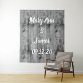 Personalized Wedding Backdrop Wood Background Wandkleed (In situ)