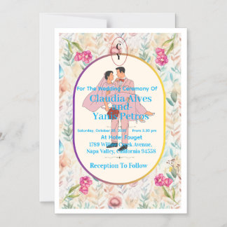 Personalized Wedding Ceremony Invitation  Magnetische Uitnodiging