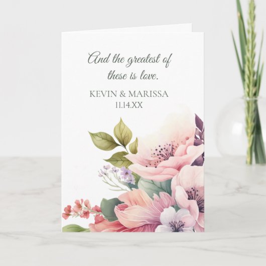 Personalized Wedding Congrats card Kaart (Voorkant)