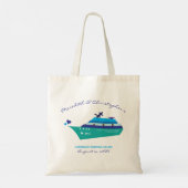 Personalized Wedding Cruise Tote Bag (Achterkant)