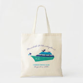 Personalized Wedding Cruise Tote Bag (Voorkant)