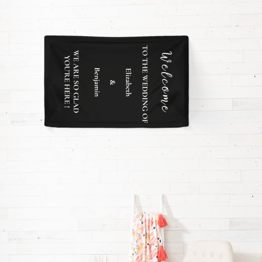Personalized Wedding Decor Rehearsal Party Welcome Spandoek (Insitu)