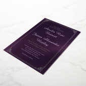 Personalized Wedding Folie Uitnodiging (Gedraaid)