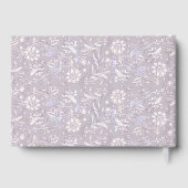 Personalized Wedding French Toile Pink Floral Gastenboek (Achterkant)