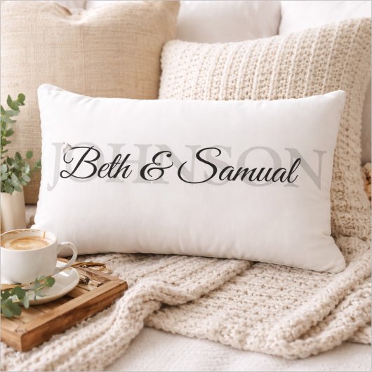 Personalized Wedding Gift for Couple Kussen