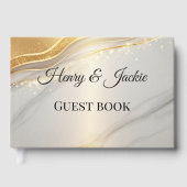 Personalized Wedding Guest Book Gastenboek (Voorkant)