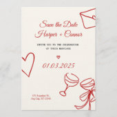 Personalized Wedding Invitation Card – Elegant  Kaart (Voorkant)