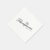 Personalized Wedding Last Name Black White Servet (Hoek)