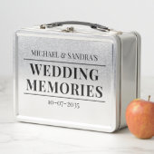 Personalized Wedding Memories Metal Box (In situ)