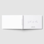 Personalized Wedding Modern Minimalist White Gastenboek (Volledig)