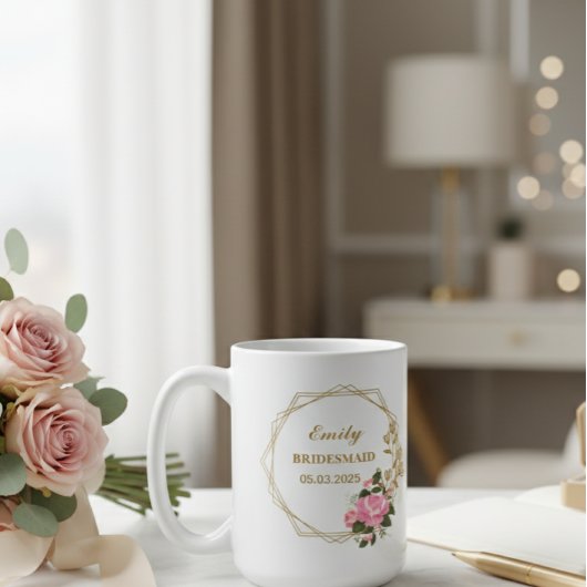 personalized wedding mug - gift for bridesmaid koffiemok