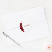 Personalized Wedding Name Stickers Red roses (Envelop)