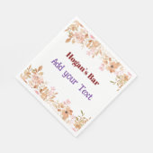 Personalized Wedding Napkins | Elegant Event Cockt Servet (Hoek)