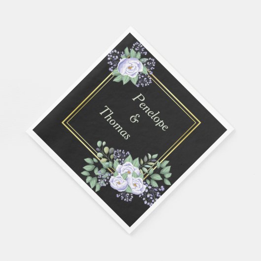 Personalized wedding or shower napkins bulk servet (Hoek)