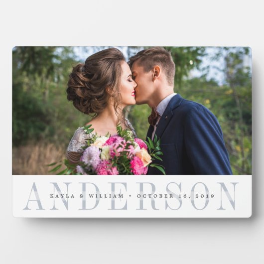 Personalized Wedding Photo Fotoplaat (voorkant)