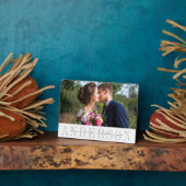 Personalized Wedding Photo Fotoplaat (Zijkant)