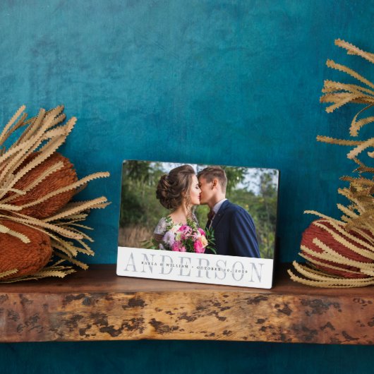 Personalized Wedding Photo Fotoplaat (Zijkant)