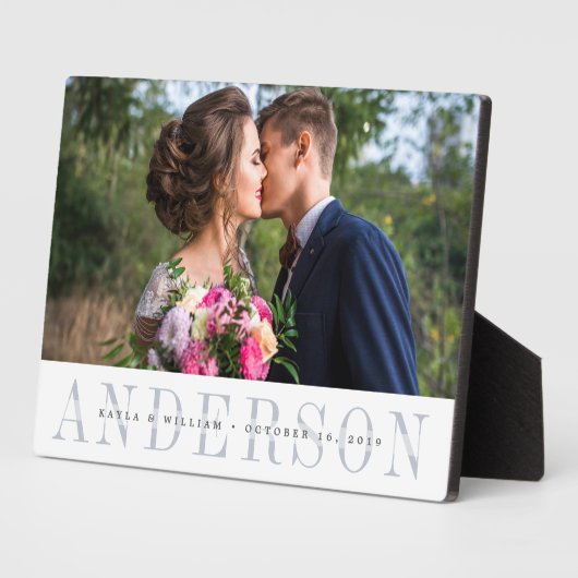 Personalized Wedding Photo Fotoplaat (Zijkant)