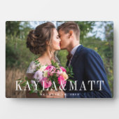 Personalized Wedding Photo Fotoplaat (voorkant)