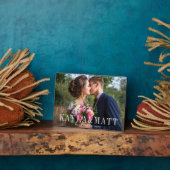 Personalized Wedding Photo Fotoplaat (Zijkant)