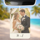 Personalized Wedding Photo With Initials  Luchtverfrisser