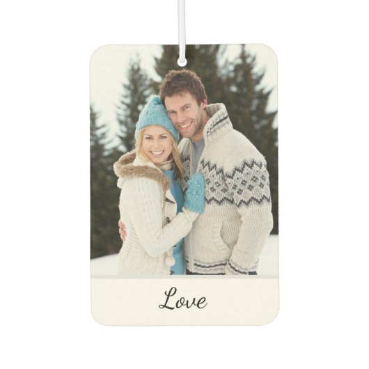 Personalized Wedding Photo With Initials  Luchtverfrisser (Voorkant)