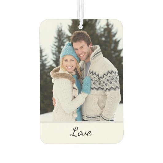 Personalized Wedding Photo With Initials  Luchtverfrisser (Achterkant)