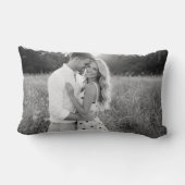 Personalized Wedding Pillow, Last Name & Date Kussen (Achterkant)