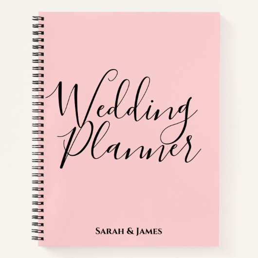 Personalized Wedding Planner Notebook Notitieboek (Voorkant)