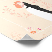Personalized Wedding Poster – Illustrated Couple (Hoek)