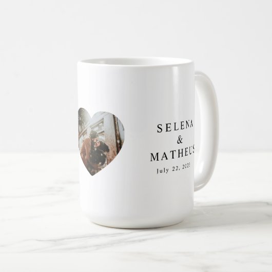 Personalized Wedding Quote Mug – "Forever Stronger Koffiemok (Voorkant rechts)