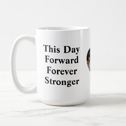 Personalized Wedding Quote Mug – "Forever Stronger Koffiemok (Links)