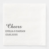 Personalized Wedding Reception Cocktail Rehearsal  Servet (Voorkant)