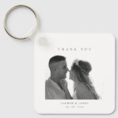 Personalized Wedding Thank You Photo Sleutelhanger (Voorkant)
