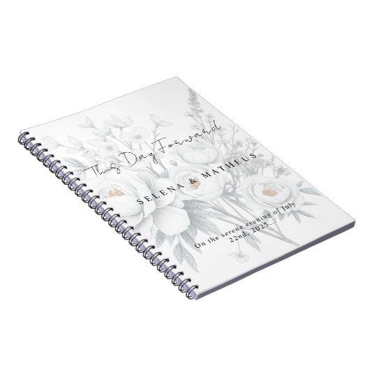 Personalized Wedding Vows Journal – This Day Forw Notitieboek (Rechterzijde)