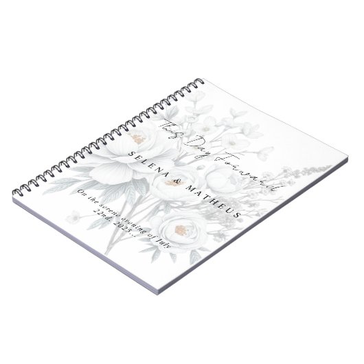 Personalized Wedding Vows Journal – This Day Forw Notitieboek (Linkerzijde)