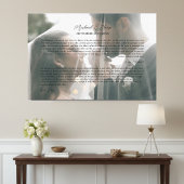 Personalized Wedding Vows Photo Keepsake Canvas Afdruk