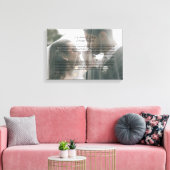 Personalized Wedding Vows Photo Keepsake Canvas Afdruk (Insitu (Woonkamer))