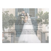 Personalized Wedding Vows Photo Keepsake Foto Afdruk (Voorkant)