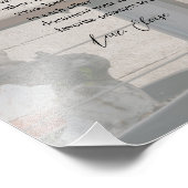 Personalized Wedding Vows Photo Keepsake Foto Afdruk (Hoek)