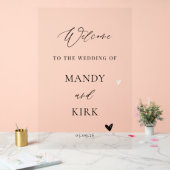 Personalized Wedding Welcome Sign Acryl Bord (Huwelijk)