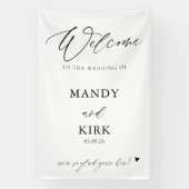 Personalized Wedding Welcome Sign Banner (Verticaal)